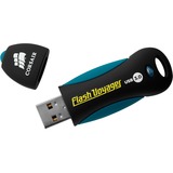 Corsair 64GB Voyager V2 unidad flash USB USB tipo A 3.2 Gen 1 (3.1 Gen 1) Negro, Azul, Lápiz USB negro/Azul, 64 GB, USB tipo A, 3.2 Gen 1 (3.1 Gen 1), 190 MB/s, Tapa, Negro, Azul