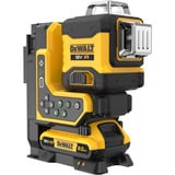 DEWALT Láser multilínea a batería 3x360° DCLE34035D1, 18 Voltios, con control remoto, Láser de líneas cruzadas negro/Amarillo