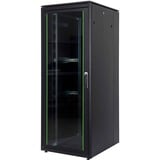 Digitus Armario de red de la serie Unique - 800 x 1000 mm (an. x pr.), Armario IT negro, Rack o bastidor independiente, 42U, 800 kg, Bloqueo del teclado, Negro