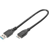 Digitus Cable de conexión USB 3.2 Gen 1 USB-A > Micro USB-B negro