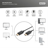 Digitus DB-340100-030-S, Cable negro