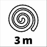 EINHELL 23.620.00 Accesorios y suministros de vacío, Manguera negro, Negro, 370 mm, 36 mm, 700 g, 1 kg