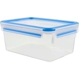 Emsa CLIP & CLOSE Rectangular Caja 3,7 L Azul, Transparente 1 pieza(s) transparente/Azul, Caja, Rectangular, 3,7 L, Azul, Transparente, Polipropileno (PP), Elastómero termoplástico (TPE), Alemania