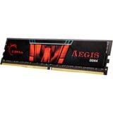 G.Skill Aegis F4-2666C19D-32GIS módulo de memoria 32 GB 2 x 16 GB DDR4 2666 MHz, Memoria RAM negro/Rojo, 32 GB, 2 x 16 GB, DDR4, 2666 MHz, 288-pin DIMM