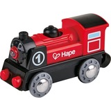 Hape E3703 modelo a escala, Vehículo de juguete rojo/Negro, Niño/niña, Acrilonitrilo butadieno estireno (ABS), Metal, Polioximetileno (POM), Elastómero termoplástico (TPE), 1 pieza(s), 3 año(s), Tren/ferrocarril de juguete, 95 mm