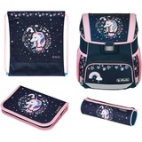 Herlitz Cartera de escuela azul oscuro/Rosa