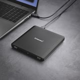Intenso EOD 500BD Slim, Regrabadora Blu-ray negro