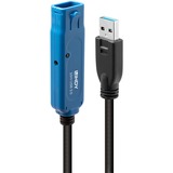Lindy 43157 cable USB 10 m USB 3.2 Gen 1 (3.1 Gen 1) USB A Negro, Cable alargador negro, 10 m, USB A, USB A, USB 3.2 Gen 1 (3.1 Gen 1), 5000 Mbit/s, Negro