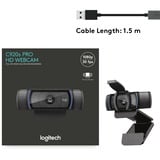 Logitech C920S HD Pro cámara web 1920 x 1080 Pixeles USB Negro, Webcam negro, 1920 x 1080 Pixeles, Full HD, 30 pps, 720p, 1080p, Tapa de privacidad, 78°