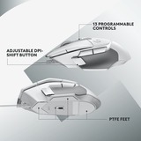 Logitech G502 X, Ratones para gaming blanco