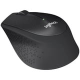 Logitech M330 SILENT PLUS, Ratón negro, mano derecha, Mecánico, RF inalámbrico, 1000 DPI, Negro