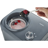 Medion LIFE Máquina de helados MD 10169, Heladera negro/Acero fino