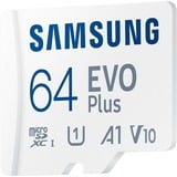 SAMSUNG EVO Plus 64 GB microSDXC (2024), Tarjeta de memoria blanco
