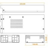 Seasonic SS-460H1U unidad de fuente de alimentación 460 W 1U Gris, Fuente de alimentación de PC gris, 460 W, 100 - 240 V, 50 - 60 Hz, 100 A, +12V,+3.3V,+5V,+5Vsb,-12V, Activo, A granel