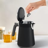 Tefal Acero inoxidable, Hervidor de agua negro/Acero fino