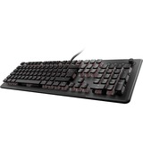 Turtle Beach Vulcan II Max teclado Juego USB QWERTZ Alemán Negro, Teclado para gaming negro/Transparente, Alámbrico, USB, Switch de tecla optomecánico, QWERTZ, LED RGB, Negro