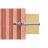 fischer Taco de vástago largo SXR 6x60 Z, Pasador gris claro