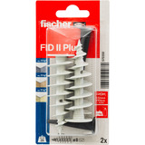 fischer Taco para aislamiento FID II Plus, Pasador gris claro