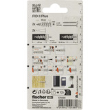 fischer Taco para aislamiento FID II Plus, Pasador gris claro