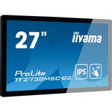 iiyama ProLite TF2738MSC-B2 pantalla para PC 68,6 cm (27") 1920 x 1080 Pixeles Full HD LED Pantalla táctil Multi-usuario Negro, Monitor LED negro, 68,6 cm (27"), 1920 x 1080 Pixeles, Full HD, LED, 5 ms, Negro