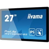 iiyama ProLite TF2738MSC-B2 pantalla para PC 68,6 cm (27") 1920 x 1080 Pixeles Full HD LED Pantalla táctil Multi-usuario Negro, Monitor LED negro, 68,6 cm (27"), 1920 x 1080 Pixeles, Full HD, LED, 5 ms, Negro