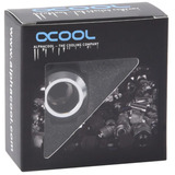 Alphacool Eiszapfen PRO 13mm HardTube Fitting G1/4 - Chrome, Conexión plateado