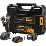 DEWALT Atornillador de impacto a batería DCF85ME2GT, 18 Voltios, 1/4", en diseño McLaren, Tornillo de percusión gris/Negro