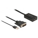 DeLOCK Adaptador negro