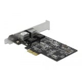 DeLOCK Tarjeta PCI Express x2 a 2 x RJ45 2,5 Gigabit LAN RTL8125, Adaptador de red 