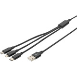 Digitus AK-300160-010-S, Cable negro