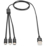 Digitus AK-300160-010-S, Cable negro