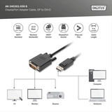 Digitus AK-340301-050-S, Adaptador negro