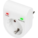 Digitus Adaptador de protección contra sobretensiones blanco