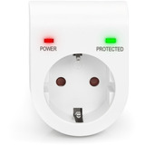 Digitus Adaptador de protección contra sobretensiones blanco
