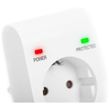 Digitus Adaptador de protección contra sobretensiones blanco