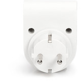 Digitus Adaptador de protección contra sobretensiones blanco