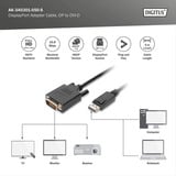 Digitus Cable adaptador DisplayPort > DVI-D negro