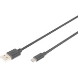 Digitus Cable de conexión USB 2.0 USB-A (enchufe) > Micro-USB (enchufe) negro