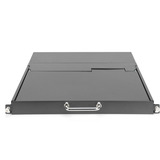 Digitus Consola KVM LCD HD modular con pantalla TFT de 17" y 8 puertos Cat 5, Switch KVM negro