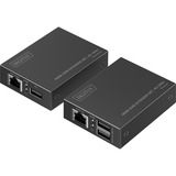 Digitus Set extensor KVM HDMI, Alargador de HDMI negro