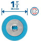 Dremel Discos abrasivos MAX EZ Speedclic Ø 38 mm (SC411DM), Rueda de esmeril 