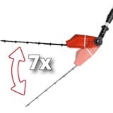 EINHELL Ebrancheur et taille-haie sans fil sur batterie GE-HC 18 Li T Set Power X-Change (lithium ion, 18 V, télescopique, scie à chaîne de 170 mm, taille-haie de 400 mm y compris batterie de 3.0 Ah et chargeur) rojo, 18 V, télescopique, scie à chaîne de 170 mm, taille-haie de 400 mm y compris batterie de 3.0 Ah et chargeur)