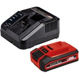 EINHELL Ebrancheur et taille-haie sans fil sur batterie GE-HC 18 Li T Set Power X-Change (lithium ion, 18 V, télescopique, scie à chaîne de 170 mm, taille-haie de 400 mm y compris batterie de 3.0 Ah et chargeur) rojo, 18 V, télescopique, scie à chaîne de 170 mm, taille-haie de 400 mm y compris batterie de 3.0 Ah et chargeur)
