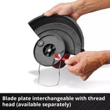 EINHELL Power X-Change Recortadora de césped a batería GE-CT 18/25 Li - Solo, 18Volt, Cortabordes rojo/Negro