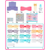 EPOCH Aquabeads - Set de inicio para estudio de uñas, Manualidades 
