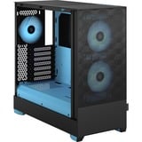 Fractal Design Pop Air Torre Negro, Cian, Cajas de torre negro/Celeste, Torre, PC, Negro, Cian, ATX, micro ATX, Mini-ITX, Acero, Vidrio templado, Multi