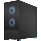 Fractal Design Pop Air Torre Negro, Cian, Cajas de torre negro/Celeste, Torre, PC, Negro, Cian, ATX, micro ATX, Mini-ITX, Acero, Vidrio templado, Multi