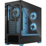 Fractal Design Pop Air Torre Negro, Cian, Cajas de torre negro/Celeste, Torre, PC, Negro, Cian, ATX, micro ATX, Mini-ITX, Acero, Vidrio templado, Multi