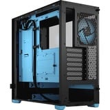 Fractal Design Pop Air Torre Negro, Cian, Cajas de torre negro/Celeste, Torre, PC, Negro, Cian, ATX, micro ATX, Mini-ITX, Acero, Vidrio templado, Multi