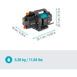 GARDENA Bomba de jardín 3000/4 BASIC turquesa/Negro